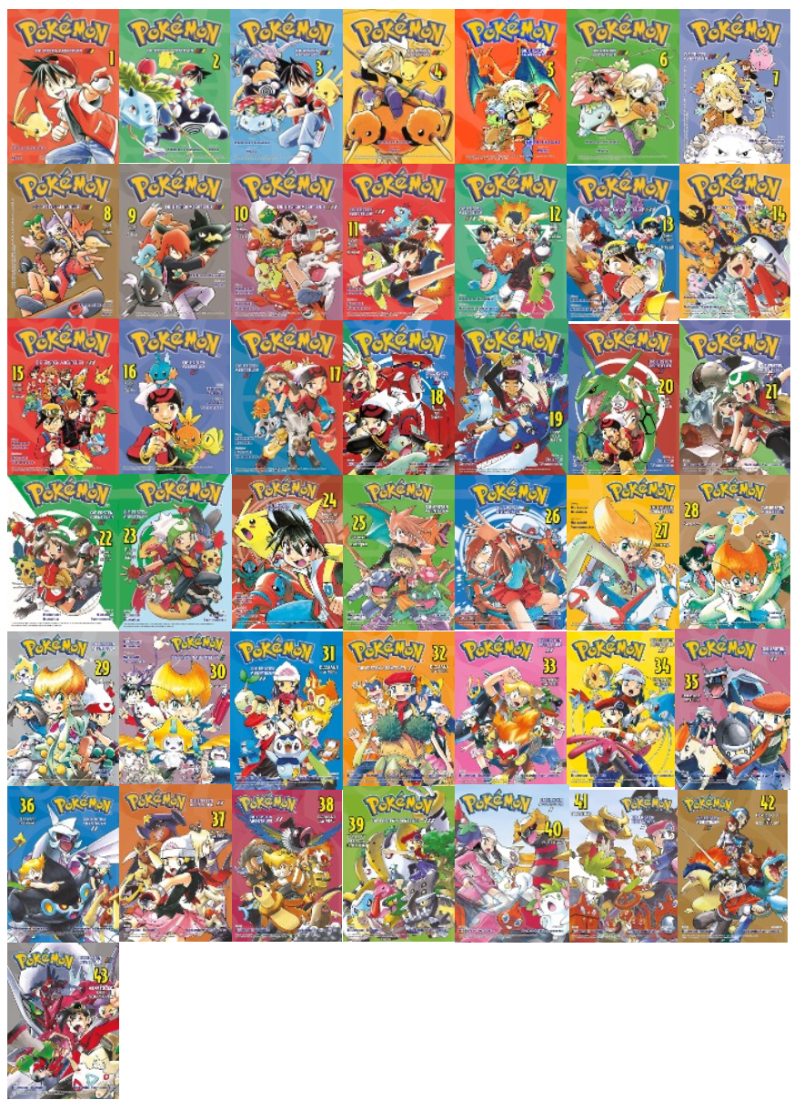 Pokémon Band 1-43 - Die ersten Abenteuer  Manga Sammlung